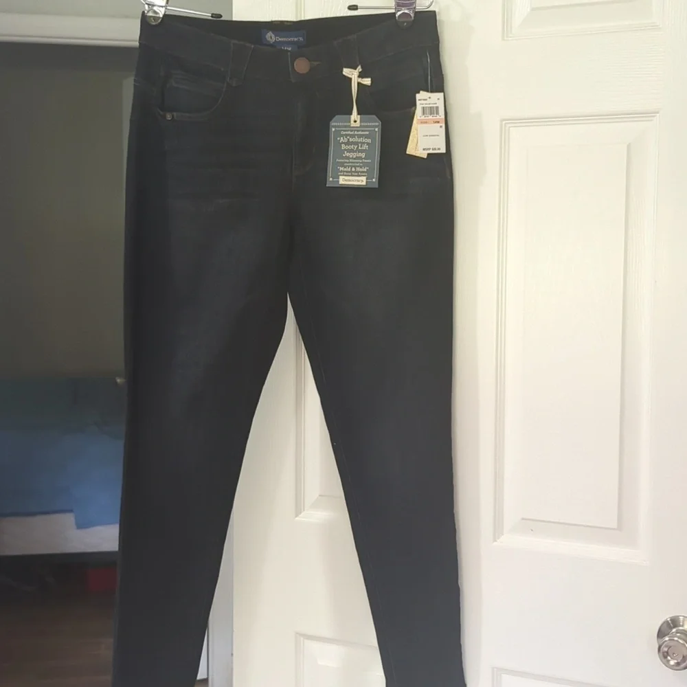 NWT Democracy Ab Solution Booty Lift Indigo Jegging Size 14W